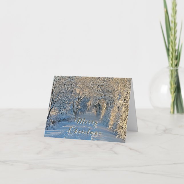 Filled w/Magic & Cheer Christmas Greeting Card (Front)