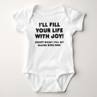 Filled With Joy And Poop Funny Romper