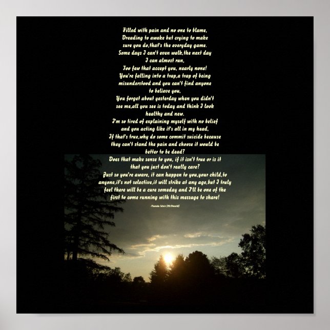 Filled with pain and no one to blame...Poster Poster (Front)