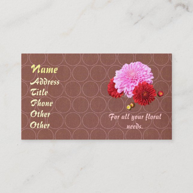 Filles Cartes de visite (Devant)