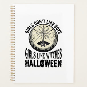 Filles comme sorcières Halloween Design Vector Vin