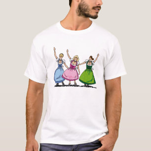 Filles de Dirndl d'Oktoberfest de T-shirt