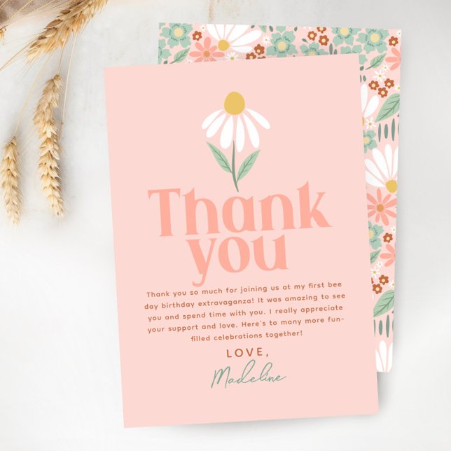 Filles de Fleur Sauvage Mignonne Merci Anniversair (Créateur téléchargé)