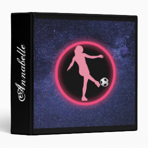 Filles de football Galaxy 3 Classeur