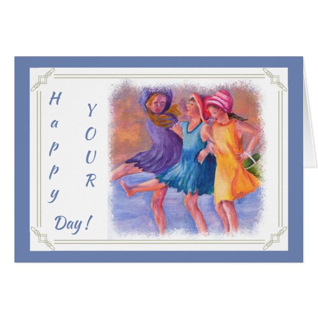 FILLES DE PLAGE COLORÉES (Devant horizontal)