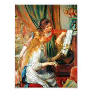 Filles de Renoir à la copie de photo de piano