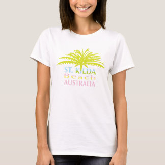 Filles de T-shirt de plage de St.Kilda