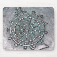 Filles du tapis de souris de révolution américaine