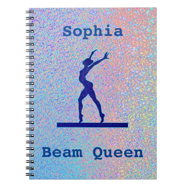 Filles Gymnastique Beam Queen Spiral Carnet photo (Devant)