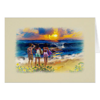 Filles hawaïennes de surf