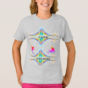 Filles I Love GYMNASTICS T-SHIRT