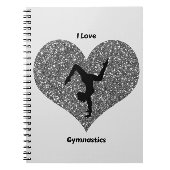 Filles I Love Gymnastique Carnet Spiral (Devant)