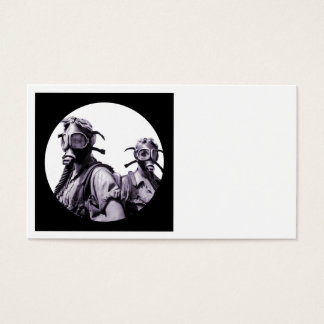 Filles masques à gaz en violet