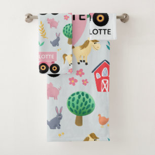 Filles mignonnes & moderne Pink Farm Tracteur Moti