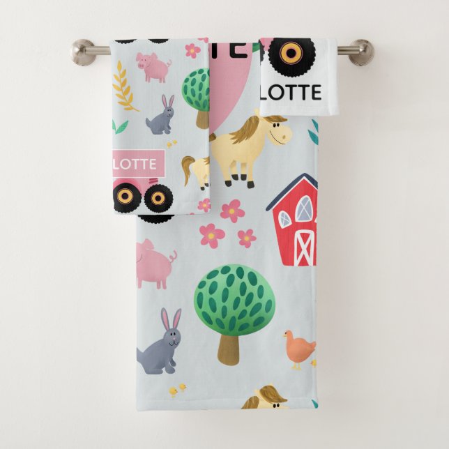 Filles mignonnes & moderne Pink Farm Tracteur Moti (En situation)