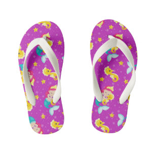Filles mignonnes sirènes motifs tongs
