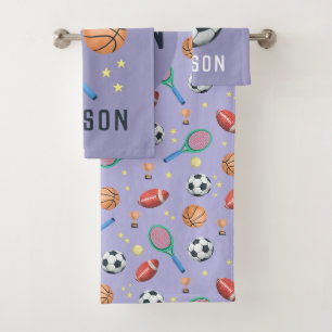 Filles mignonnes Violet Sports Football Motif Enfa
