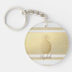 Filles Modernes Rayures Dorées, Ananas Doré  