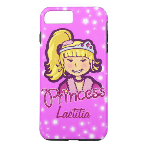Filles nommées princesse star lilas rose coque iph