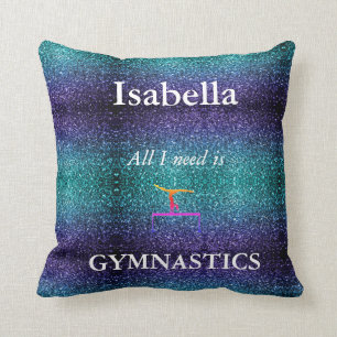 FILLES PERSONNALISÉES COUSSIN GYMNASTIQUE