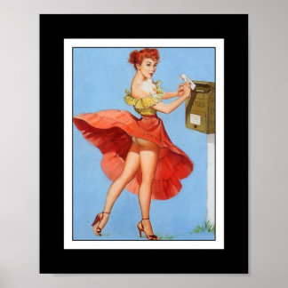 Filles Pin up Art Impression Rétro Vintage