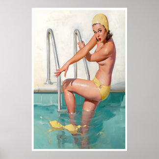 Filles Pin Up Art Mural Pour Impression De Maison