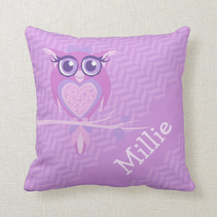 Filles pourpres appelées coussin de coussin de
