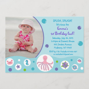 Filles sous les invitations nautiques