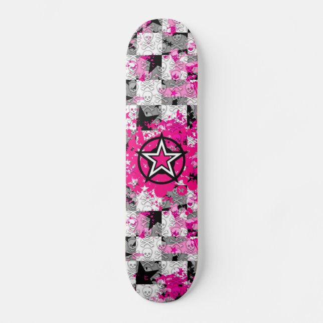 Filles Star Skateboard (Recto)