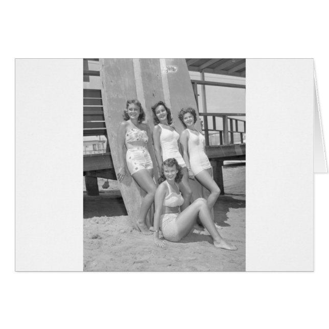 Filles surfeuses vintages (Devant horizontal)