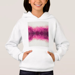 Filles sweatshirt avec un design rose et blanc cha