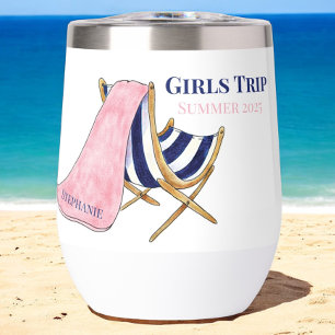 Filles' Trip Beach Chaise personnalisée