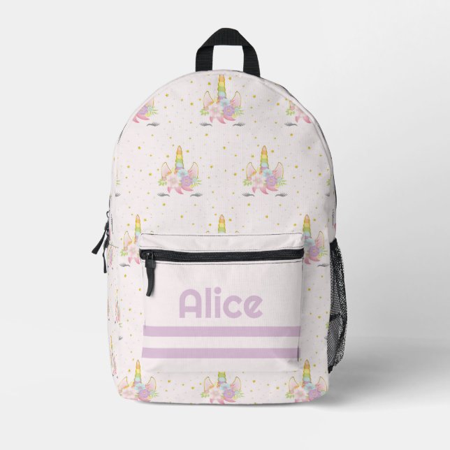 Filles Unicorn Monogrammed sac à dos (Recto)