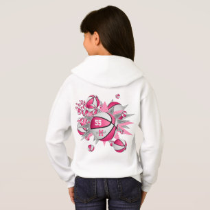 filles vêtements de sport rose blanc basketball so