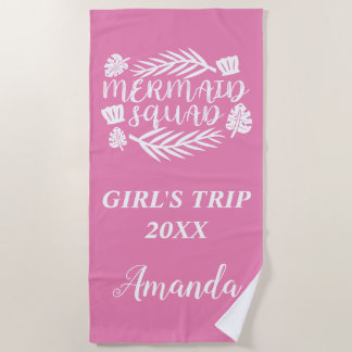 Filles Voyage Sirène Squad serviette de plage