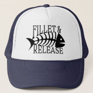 Fillet and Release Funny Fishing Trucker Hat