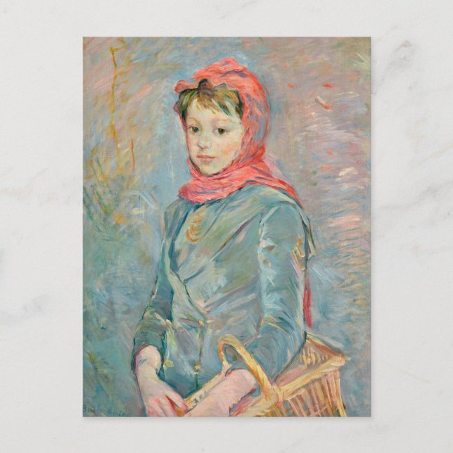 Fillette Portant un Panier | Berthe Morisot Postcard (Front)