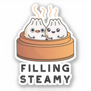 Filling Steamy Funny Dimsum Bao Pun 