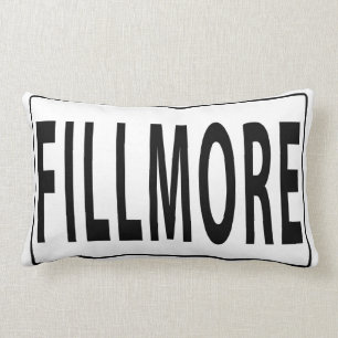 Fillmore San Francisco Street Sign Lumbar Pillow