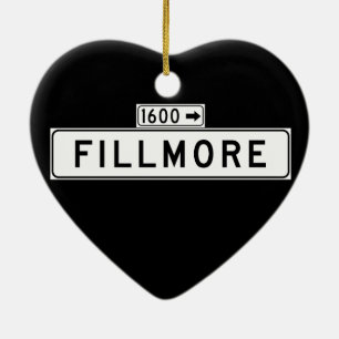 Fillmore St., San Francisco Street Sign Ceramic Ornament
