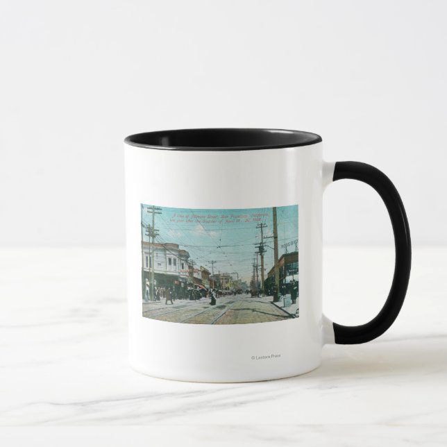 Fillmore Street View 1 Year After Fire of 1906 Mug (Right)