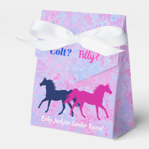 Filly Or Colt Western Style Gender Reveal  Favor Box