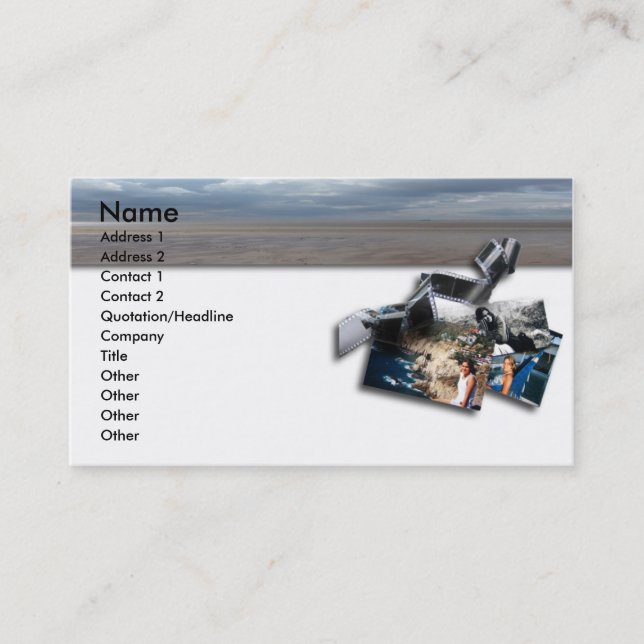 Film and Photograph Business Card (Front)