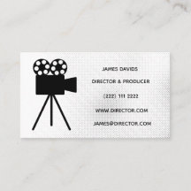 FIlm and video  themed business card