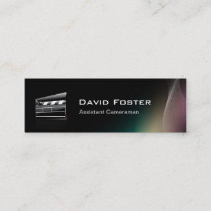 Film Assistant Cameraman Director Mini Business Card
