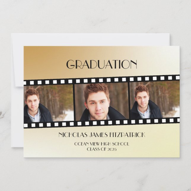 Film bande de film Faire-part de graduation de la  (Devant)