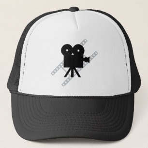 film camera icon trucker hat