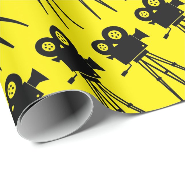 Film Camera Pattern Wrapping Paper (Roll Corner)