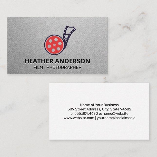 Film Cannister | Media Business Card (Front/Back)