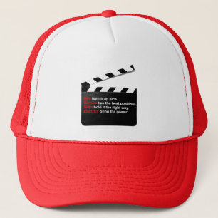 Film Crew DP casquette et donner Clap pour